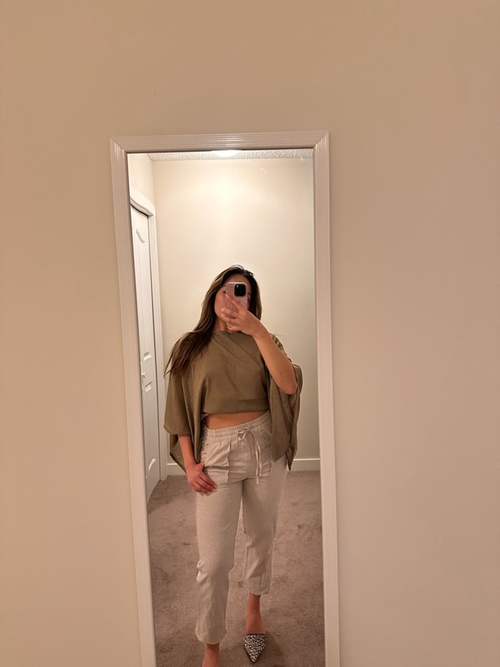 Tan Linen Pants